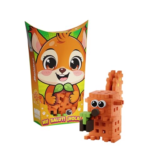 Marionex Mini Waffle Pocket Pets - Eichhörnchen, Blöcke 34-teilig von Marioinex Toy Factory