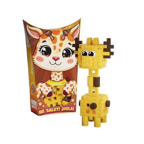 Marionex Mini Waffle Pocket Pets - Giraffe, 35-teilig Blöcke von Marioinex Toy Factory