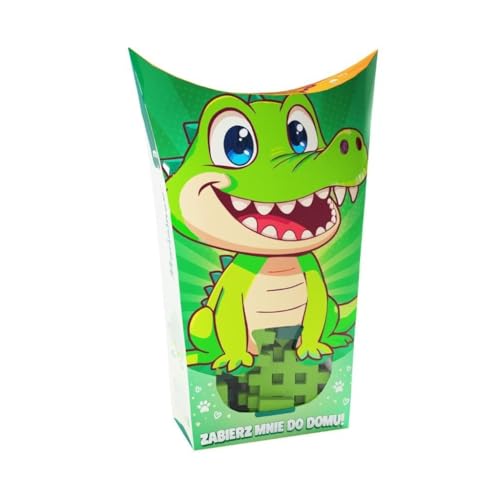 Marionex Mini Waffle Pocket Pets - Krokodil, 34-teilig Blöcke von Marioinex Toy Factory