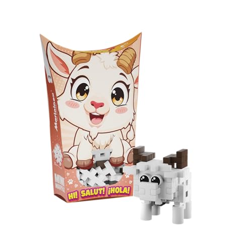 Marionex Mini Waffle Pocket Pets - Ziege, Blöcke 35 EL. von Marioinex Toy Factory