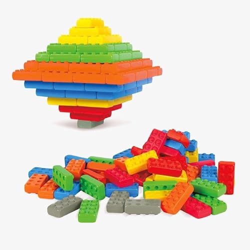 Marioinex 901717 Bausteine Junior Bricks, 140 Stück verpackt in einem Karton, Mehrfarbig von Marioinex
