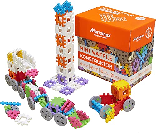 Marioinex 902271 Waffle Konstruktor Mini-Waffelbauer, Stück, 300 Elemente von Marioinex