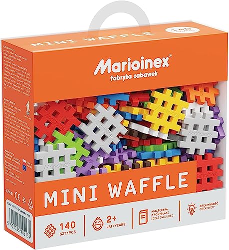 Marioinex 902134 Mini Waffle Blöcke, Mehrfarbig, 140 Elemente von Marioinex