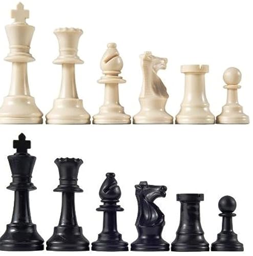 Staunton Tournament Chess Pieces, Triple Weighted with 3.75" King and 2 extra Queens von Marion
