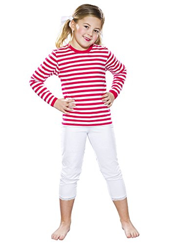 Markenlos Ringel Pulli Retro Clown für Kinder, rot/weiß Größe 140 Markenlos Ringel Pulli Retro Clown für Kinder, rot/weiß Größe 140 von Markenlos