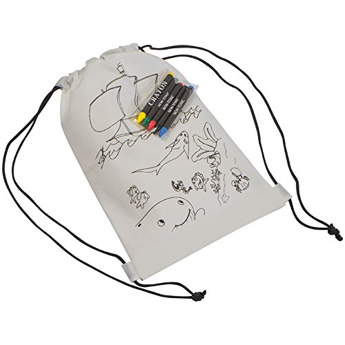 Tasche zum Selberbemalen / Maltasche / Sportbeutel / mit 5 Wachsmalstiften Tasche zum Selberbemalen / Maltasche / Sportbeutel / mit 5 Wachsmalstiften von Markenlos