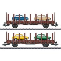 MÄRKLIN 46404 H0 Flachwagenset "DAF 66", NS, Ep. IV von Marklin