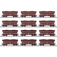 MÄRKLIN 46670 H0 Selbstentladewagen-Set aus 12 vierachsigen Falns 182, DB AG, Ep. VI von Marklin
