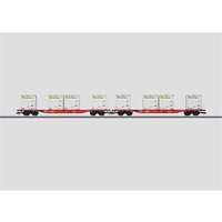 MÄRKLIN 47076 H0 Container-Tragwagen-Set mit WoodTainer XS Container, DB, Ep. VI von Marklin