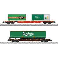 MÄRKLIN 47109 H0 KLV-Güterwagenset "Carlsberg und Tuborg", AAE, Ep. VI MÄRKLIN 47109 H0 KLV-Güterwagenset "Carlsberg und Tuborg", AAE, Ep. VI von Marklin
