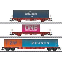 MÄRKLIN 47580 H0 Container-Tragwagen-Set Lgs 580, DB AG, Ep. VI MÄRKLIN 47580 H0 Container-Tragwagen-Set Lgs 580, DB AG, Ep. VI von Marklin