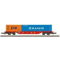 MÄRKLIN 82641-01 Z Containertragwagen Sgns 691 mit Container 20' ZIH / Container 40' HANJIN aus Display 82641, DB AG, Ep. VI von Marklin