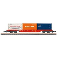 MÄRKLIN 82641-08 Z Containertragwagen Sgns 691 mit Container 20' UNIGLORY / Container 20' XINES / Tankcontainer DEN HARTOGH aus Display 82641, DB AG, Ep. VI von Marklin