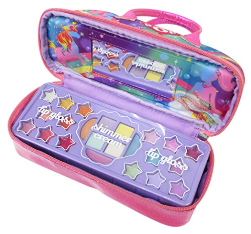 POP Beauty-Tasche: Paradies-Koffer mit Reißverschluss inklusive Kinderschminke, Haarschmuck, Ringe und Applikator von Markwins