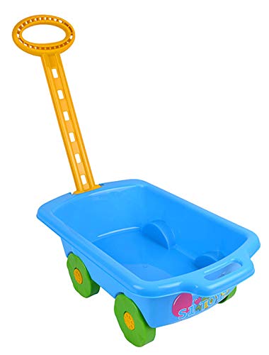 Handwagen Handcart Bollerwagen Gartengeräte für Kinder ab 2 Jahre Schubkarre mit Griff Garten Spielzeug Sandspielzeug Sandkasten von Marmat
