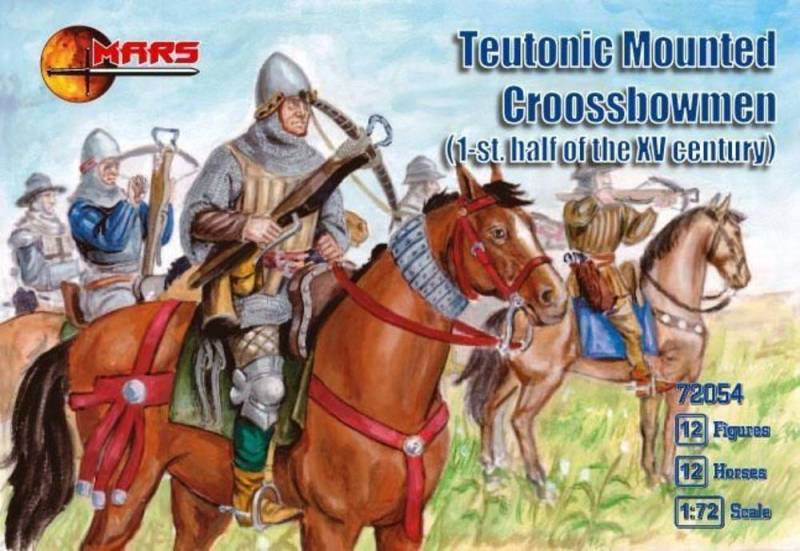 Teutonic mounted crossbowmen, 1st h/XV von Mars Figures