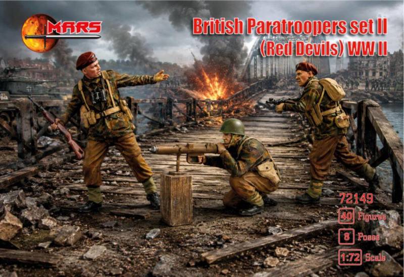 WWII British Paratroopers (Red Devils), set 2 von Mars Figures
