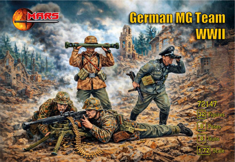 WWII German MG team von Mars Figures
