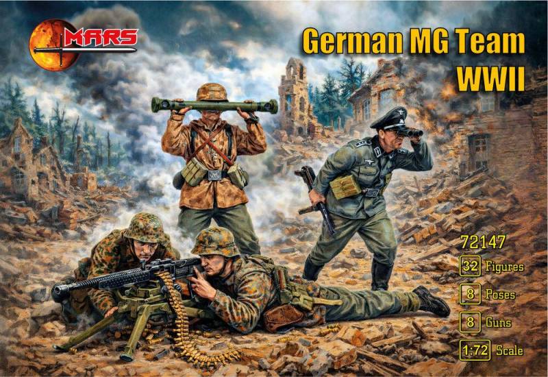 WWII German MG team WWII German MG team von Mars Figures