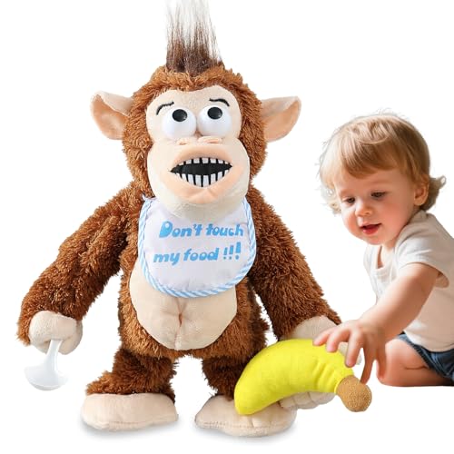 Brauner Bananenaffe, schreiender, lustiger Plüsch-Stoffkörper, der interaktives Spielzeug mit neuartiger Form schüttelt, Kindererziehung, animierte Drehgeschenke für Geburtstagsfeiern, lustiges Spielz Brauner Bananenaffe, schreiender, lustiger Plüsch-Stoffkörper, der interaktives Spielzeug mit neuartiger Form schüttelt, Kindererziehung, animierte Drehgeschenke für Geburtstagsfeiern, lustiges Spielz von Marsjoy