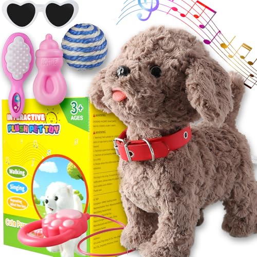 Marsjoy Hundespielzeug-Set für Hunde mit Bellen und Gehen, singender Welpe, wiederholen, was Sie sagen, Teddy mit Kontrollleine, elektronischer Hund, Touch- oder Sprachsteuerung, Musiktanz, DOG 003 Marsjoy Hundespielzeug-Set für Hunde mit Bellen und Gehen, singender Welpe, wiederholen, was Sie sagen, Teddy mit Kontrollleine, elektronischer Hund, Touch- oder Sprachsteuerung, Musiktanz, DOG 003 von Marsjoy