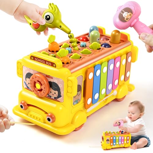Montessori Spielzeug ab 1 Jahr, 8-in-1 Montessori Spielzeug ab 2 3 Jahr Multifunktionales Lernspielzeug Kinder, Xylophon, Klopfspiel, Magnetspiel, Geschenk Spielzeug ab 2 3 Jahre Junge Mädchen Montessori Spielzeug ab 1 Jahr, 8-in-1 Montessori Spielzeug ab 2 3 Jahr Multifunktionales Lernspielzeug Kinder, Xylophon, Klopfspiel, Magnetspiel, Geschenk Spielzeug ab 2 3 Jahre Junge Mädchen von Marstone
