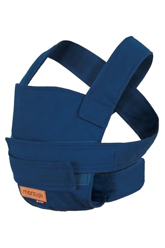 Marsupi Mini Puppentrage - Babytrage für Puppenmamas und Puppenpapas ab 2 Jahren - Baby Spielzeug - Bio-Baumwolle, Farbe, Blue/Ocean von Marsupi