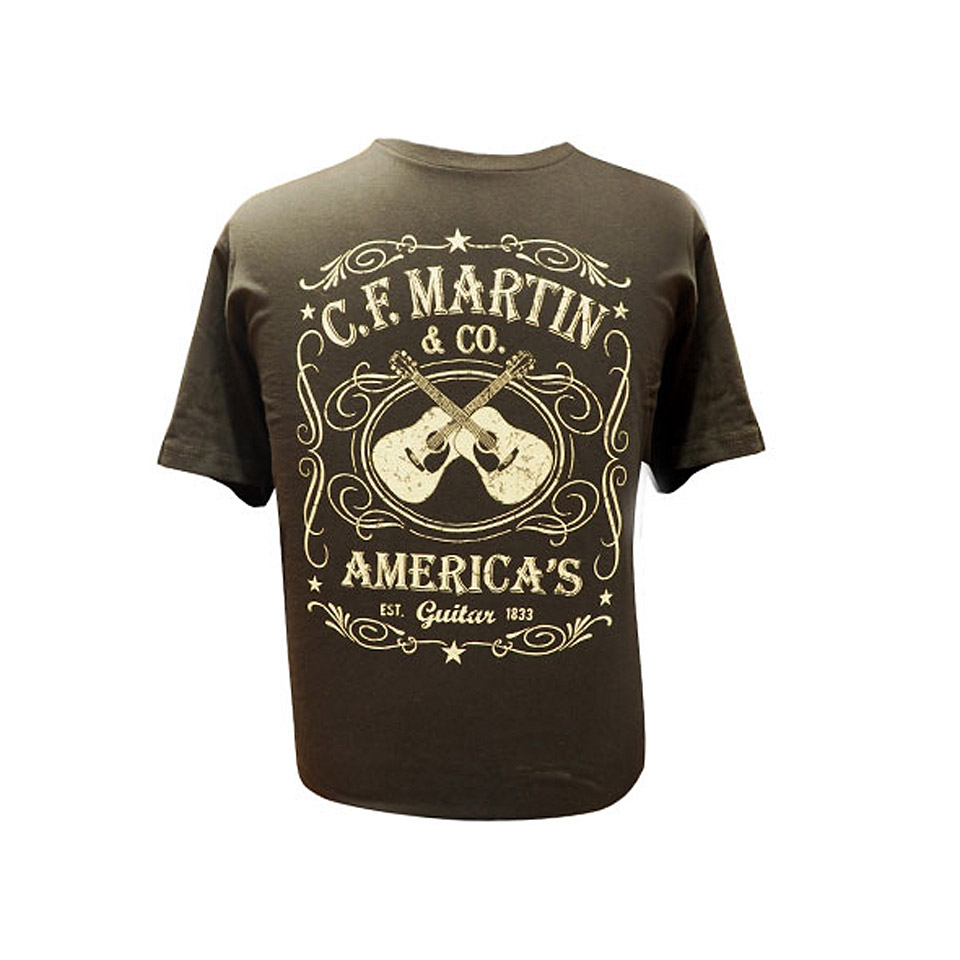 Martin Guitars Dual Guitar Black XL T-Shirt Martin Guitars Dual Guitar Black XL T-Shirt von Martin Guitars