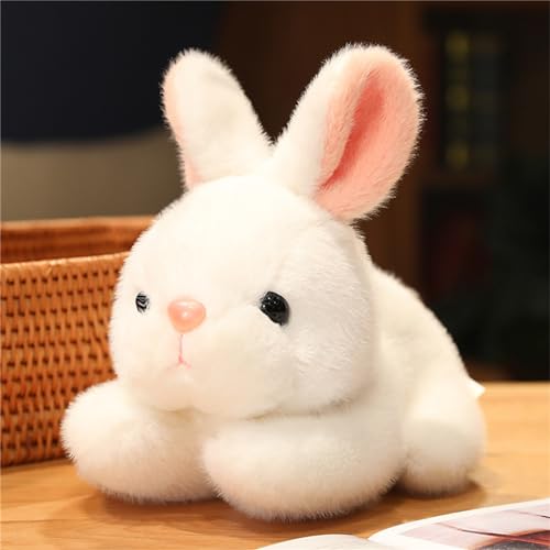 Martin Kench Hase Kuscheltier, Hase Kaninchen Plüschtiere Stofftier Puppe Plüschtier Geschenke für Ostern Valentinstag Kinder Baby (Weiß,25cm) von Martin Kench