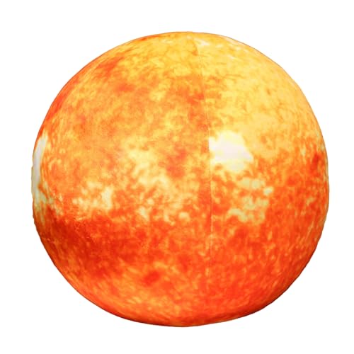 Sonne, Mond, Mars und Erde Plüschkissen, Universum-Serie Plüschtiere Realistische Stellare Planeten Kuscheltier (Sonne,17cm) von Martin Kench