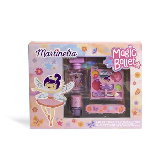 MARTINELIA Schönheits-Make-up-Set Fee und EAU de Toilette für Mädchen – Make-up für Kinder – Nagellack, Lidschatten und EAU de Toilette – ungiftige Produkte MARTINELIA Schönheits-Make-up-Set Fee und EAU de Toilette für Mädchen – Make-up für Kinder – Nagellack, Lidschatten und EAU de Toilette – ungiftige Produkte von Martinelia