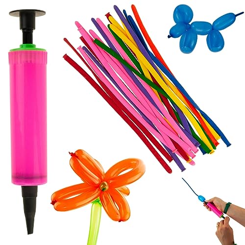Modellierballons + Pumpe, 20 Stück - Modellierballon-Set mit Pumpe - Partyzubehör, bunt, mit Pumpe, lang zum Formen, zum Modellieren, für Jubiläen, Partys, Geburtstage, Events Modellierballons + Pumpe, 20 Stück - Modellierballon-Set mit Pumpe - Partyzubehör, bunt, mit Pumpe, lang zum Formen, zum Modellieren, für Jubiläen, Partys, Geburtstage, Events von Martom
