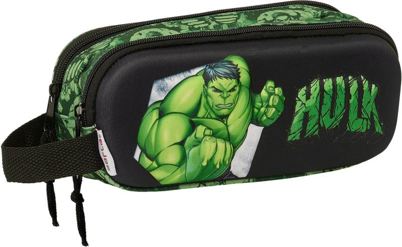 Marvel Avengers 3D Hulken Doppel-Federmäppchen, Schwarz/Grün von Marvel Avengers