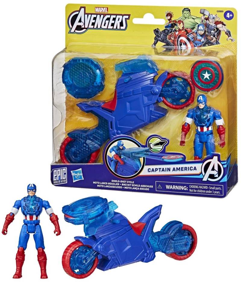 Marvel Avengers Captain America Actionfigur Shield-Shot Cycle von Marvel Avengers