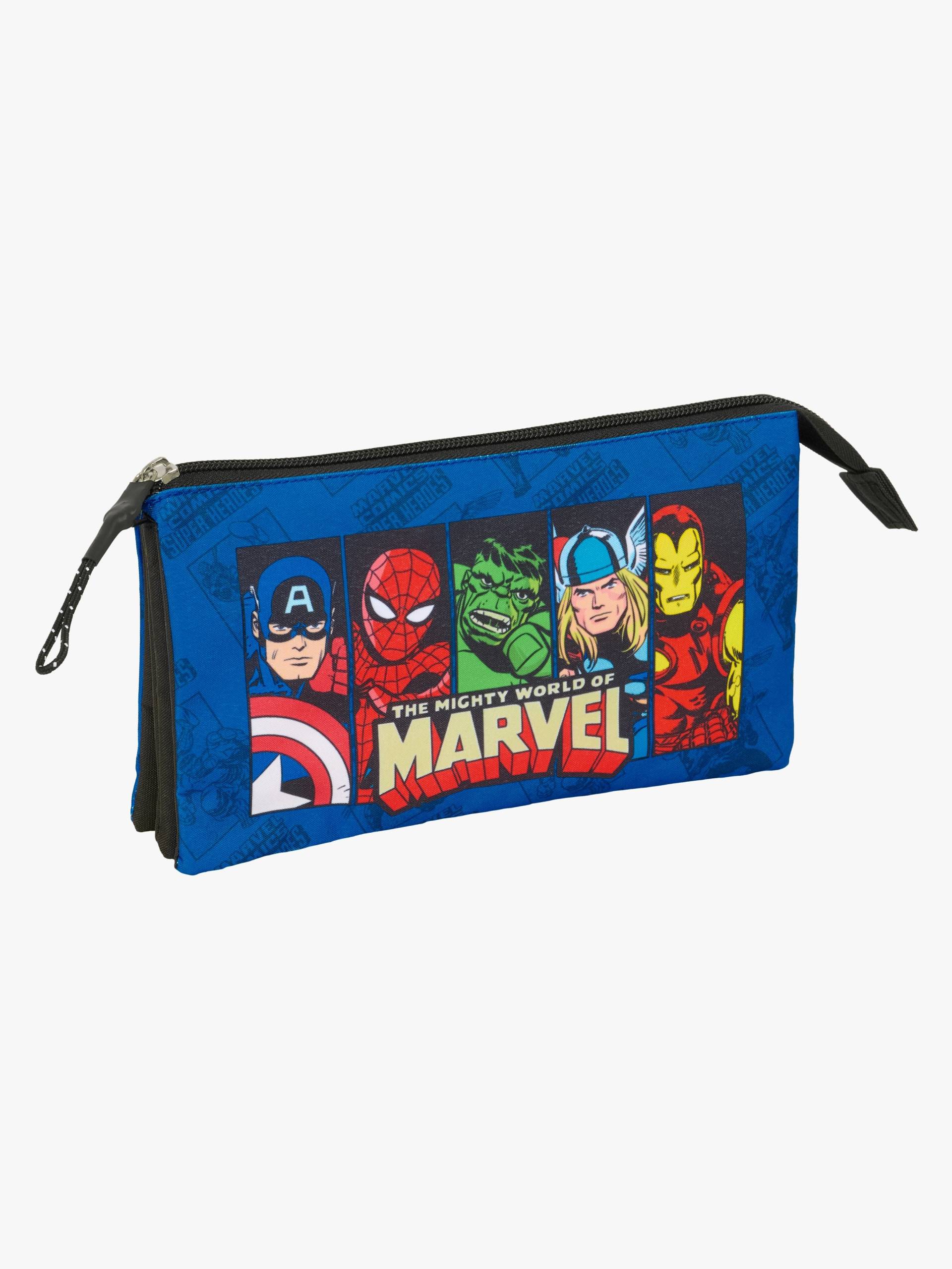 Marvel Avengers Dreifach-Federmäppchen, Blau von Marvel Avengers