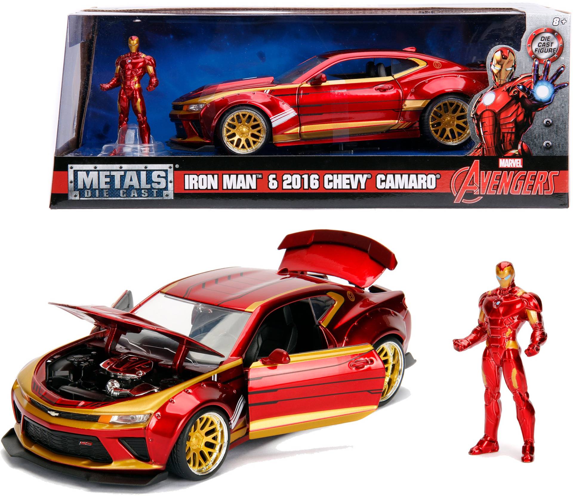 Marvel Ironman 2016 Chevy Camaro SS mit Figur von Marvel Avengers