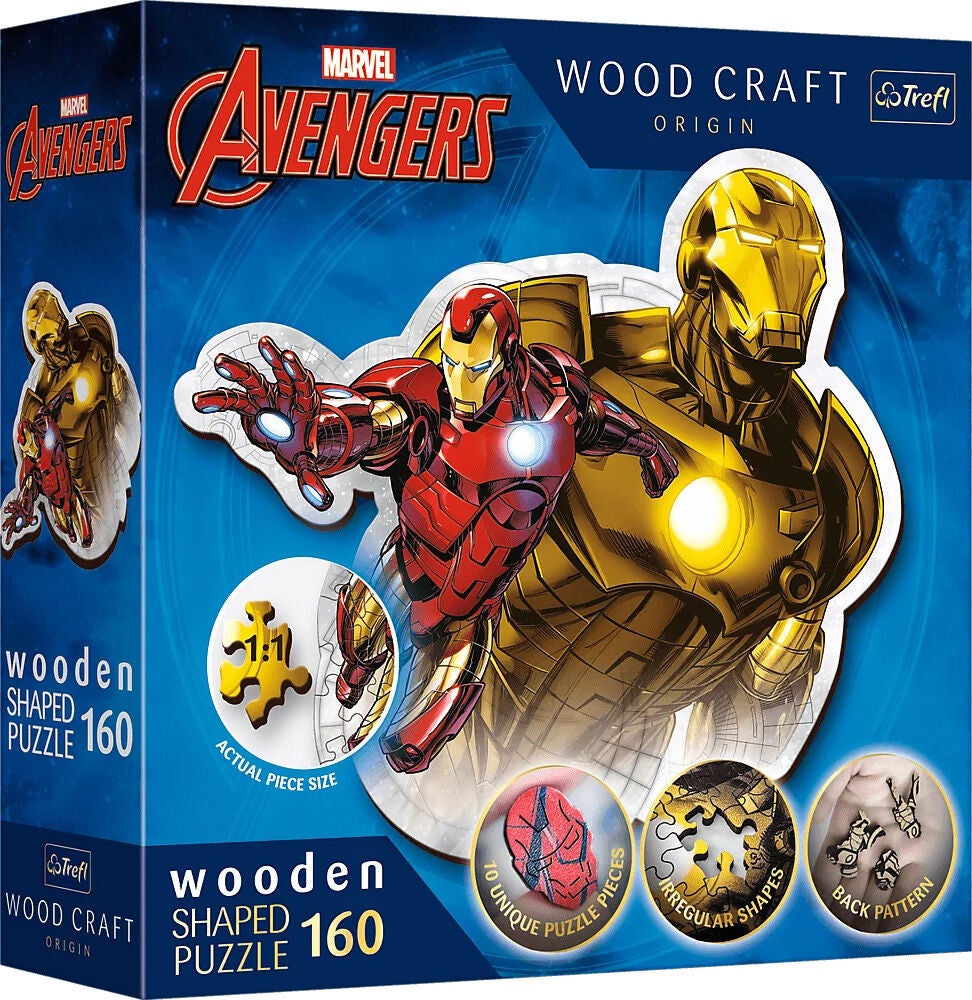 Trefl Wood Craft Origin Marvel Avengers Puzzle Brave Iron Man 160 Teile von Marvel Avengers