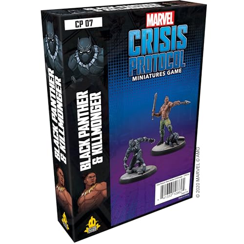 Atomic Mass Games , Marvel Crisis Protocol: Character Pack: Black Panther and Killmonger, Miniatures Game, Ages 10+, 2+ Players, 45 Minutes Playing Time von Atomic Mass Games