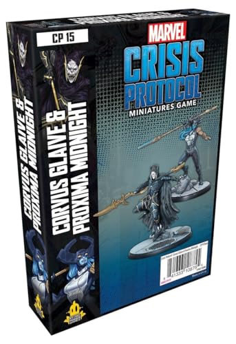 Atomic Mass Games , Marvel Crisis Protocol: Character Pack: Corvus Glaive and Proxima Midnight, Miniatures Game, Ages 10+, 2+ Players, 45 Minutes Playing Time von Atomic Mass Games