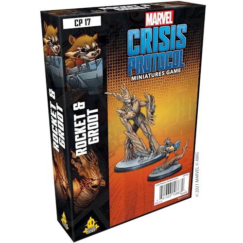 Atomic Mass Games , Marvel Crisis Protocol: Character Pack: Rocket and Groot, Miniatures Game, Ages 10+, 2+ Players, 45 Minutes Playing Time von Atomic Mass Games
