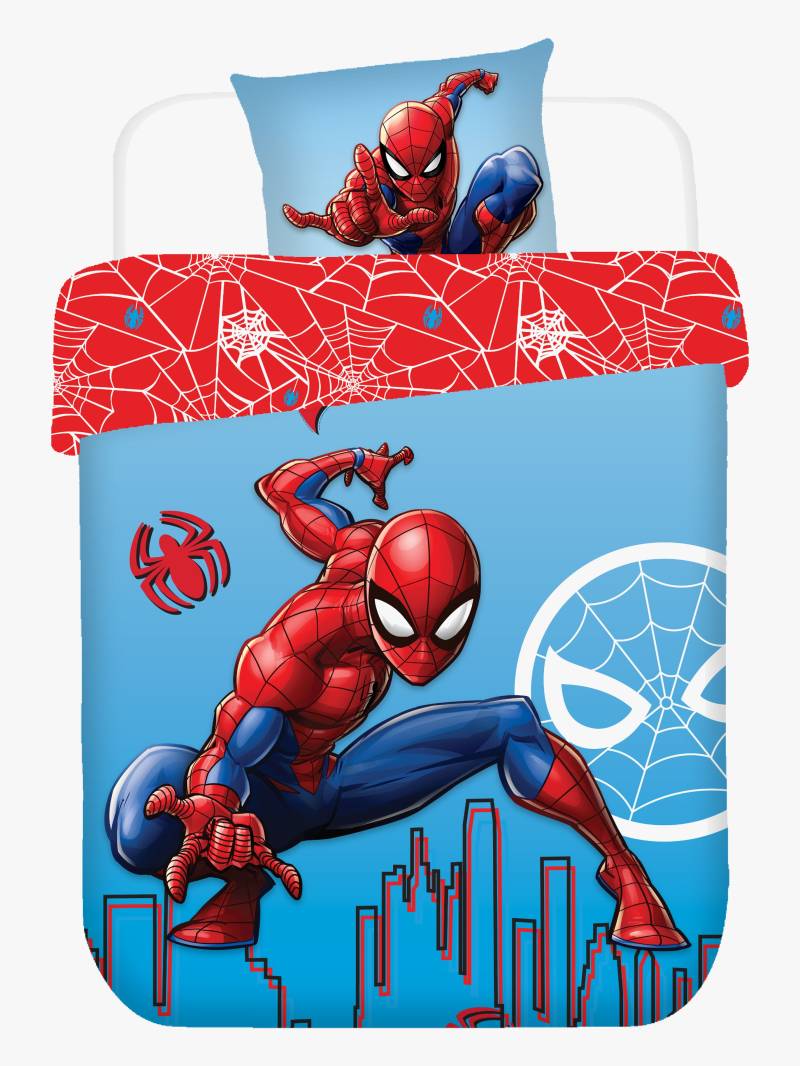 Marvel Spider-Man Bettwäsche 140x200, Blau von Marvel Spider-Man