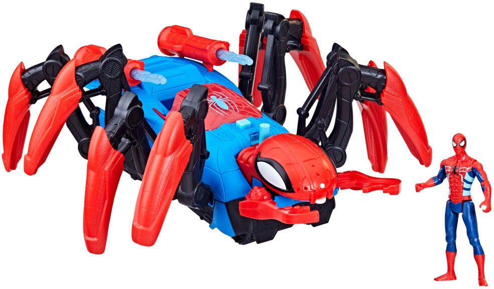 Marvel Spider-Man Crawl 'n Blast Spider Fahrzeug mit Figur von Marvel Spider-Man
