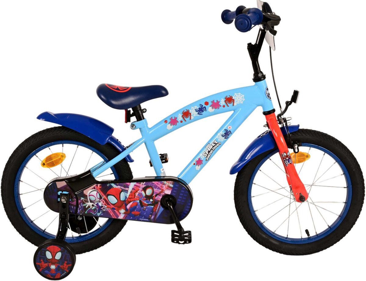 Marvel Spidey And His Amazing Friends Kinderfahrrad 16 Zoll, Blau/Rot von Marvel Spider-Man