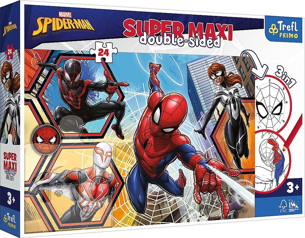 Trefl Primo Spider-Man Super Maxi Puzzle 24 Teile von Marvel Spider-Man