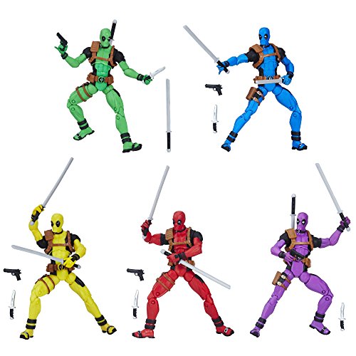 Deadpool Marvel Legends 10 cm Actionfiguren 5-Pack Rainbow Exclusive von Marvel