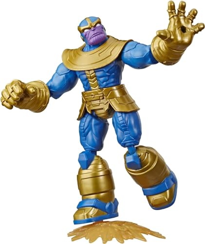Hasbro Marvel Avengers Bend And Flex Action-Figur, 15 cm große biegbare Thanos Figur, enthält ein Effekt-Accessoire, für Kids ab 6 Jahren von Marvel