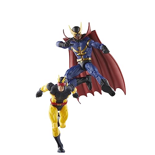 Hasbro Marvel Legends Serie, Marvel's Nighthawk und Marvel's Blur, 2 Marvel Legends Actionfiguren, 15 cm, Comic-Figuren von Marvel