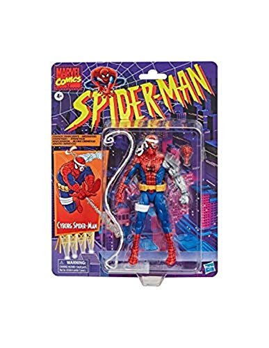 Hasbro Marvel Legends Series 15 cm große Cyborg Spider-Man Action-Figur, Vintage Collection von Marvel