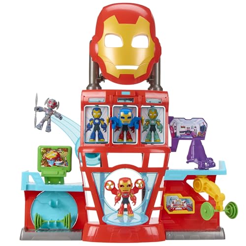 Iron Man and His Awesome Friends Marvel elektronisches Iron Quartier Spielset für Jungen und Mädchen von Marvel