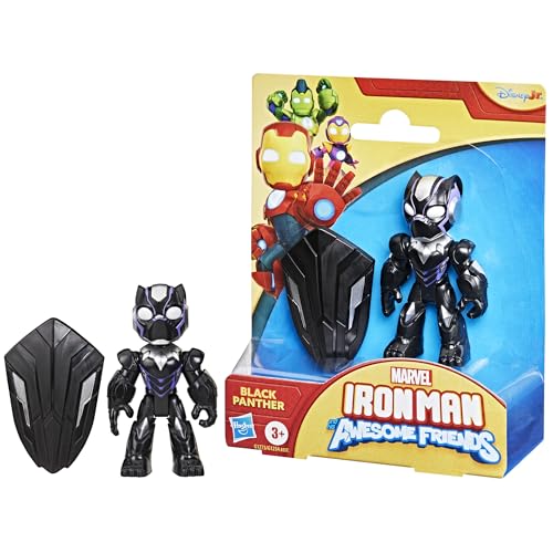 Marvel Iron Man and his Awesome Friends Black Panther Action-Figur Spielzeug mit Accessoire von Marvel